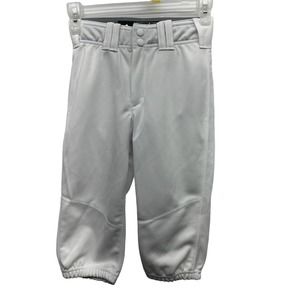 (R) Adidas Baseball Boys Youth Pants Size YS Diamond King‎ Elite Pro White